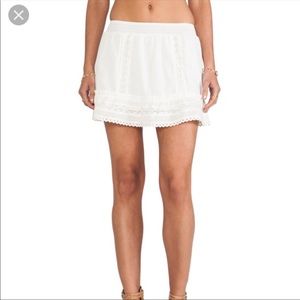 Anine Bing lace trim skirt